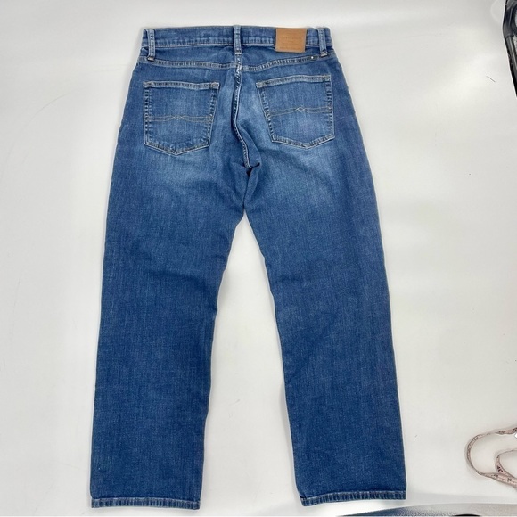 Lucky Brand Size 33x29 Men's 221 Original Straight Blue Denim Logo Tag Jeans - Picture 9 of 12
